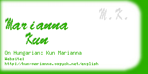 marianna kun business card